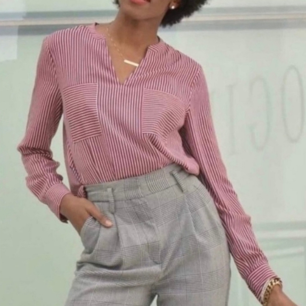 đCABI #5335 Franklin Striped Blouse, Size XL - Picture 2 of 10